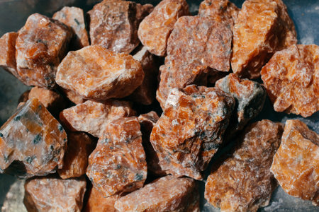 natural mineral gemstones of a certain type in viewの写真素材