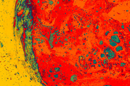 marbling art patterns as abstract colorful backgroundの写真素材