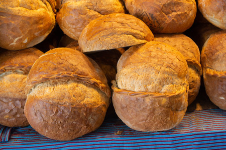 Traditional Turkish style made bread loaf