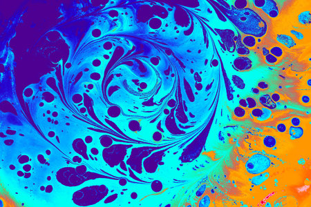 Abstract marbling floral pattern for fabric,tile design. background texture
