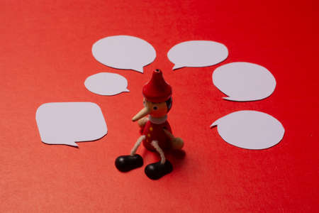 Mini speech bubble for expressing idea, thought and speechの写真素材