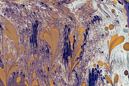 Abstract marbling floral pattern for fabric,tile design. background texture