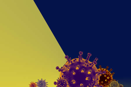COVID-19 Coronavirus disease  outbreak background. Stop spreading Corona virus global pandemic outbreakの写真素材