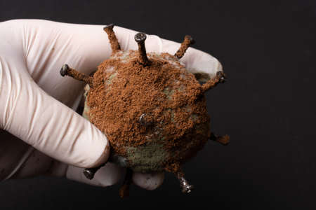 COVID-19 Corona virus global outbreak pandemic disease conceptの写真素材