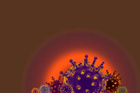COVID-19 Coronavirus disease  outbreak background. Stop spreading Corona virus global pandemic outbreakの写真素材