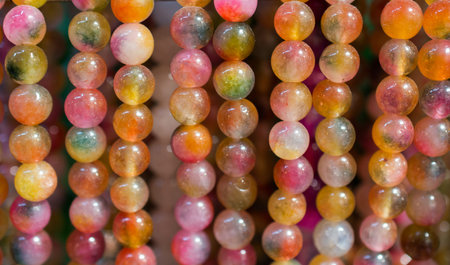 Colorful beads of various color