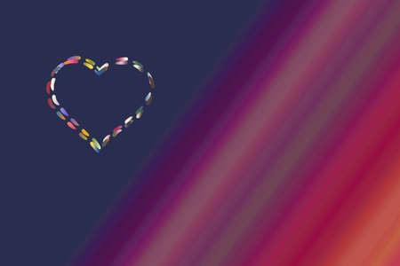 Valentines day card concept. Heart for Valentines Day Background.の写真素材