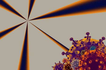 COVID-19 Coronavirus disease  outbreak background. Stop spreading Corona virus global pandemic...