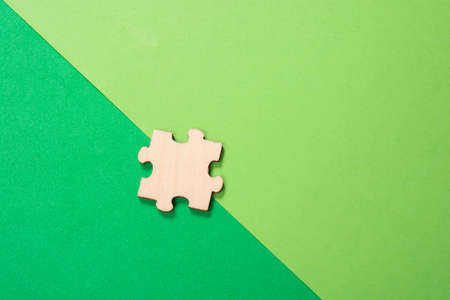 jigsaw puzzle game piece as concept of creative, logical thinkingの写真素材