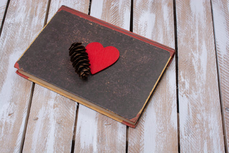 Heart shape icon as love and romance conceptの写真素材