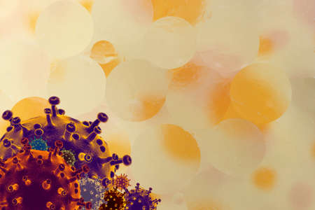 COVID-19 Coronavirus disease  outbreak background. Stop spreading Corona virus global pandemic outbreakの写真素材