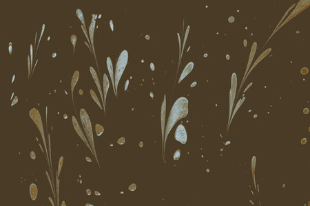 Creative ebru art background with  abstract paint.  Marbling texture floral patterns