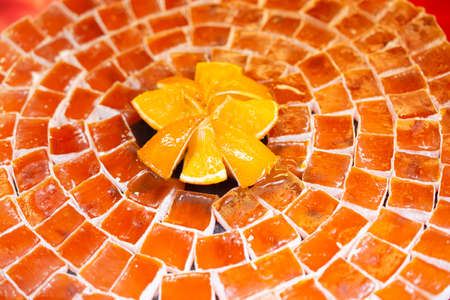 Load of traditional turkish delight lokum sugar coated soft candyの写真素材