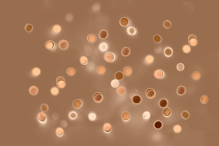 Blurred and glowing lights. Christmas texture of lights.