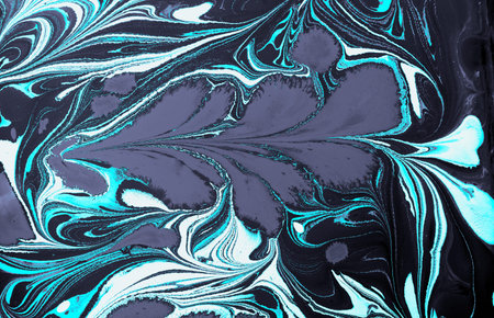 Abstract marbling floral pattern for fabric, tile design.