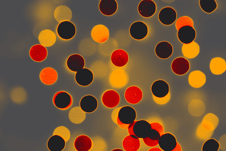 Blurred and glowing lights. Christmas texture of lights.  Festive background
