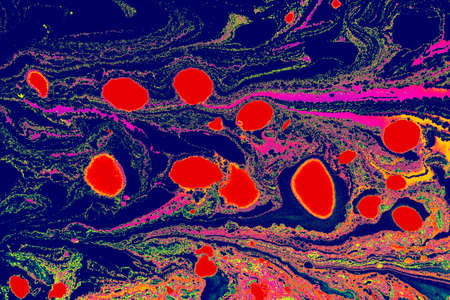 Abstract creative marbling pattern for fabric,  design background textureの写真素材