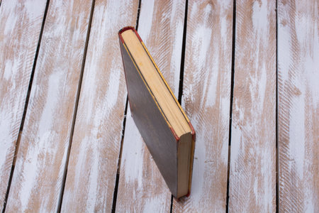 Hard cover  colorful book.   Education business concept.