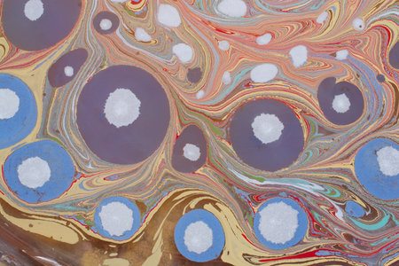 Abstract creative marbling pattern for fabric,  design background textureの写真素材