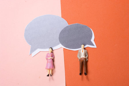 Mini speech bubble for expressing idea, thought and speech