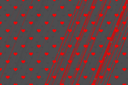 Hearts patterns template for greeting card or valentine s day