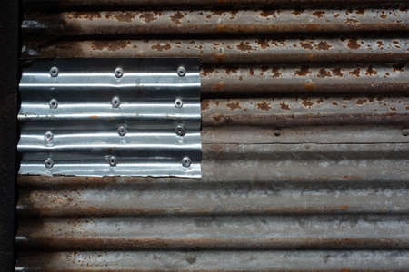 Old rusty  corroded metal as abstract background textureの写真素材