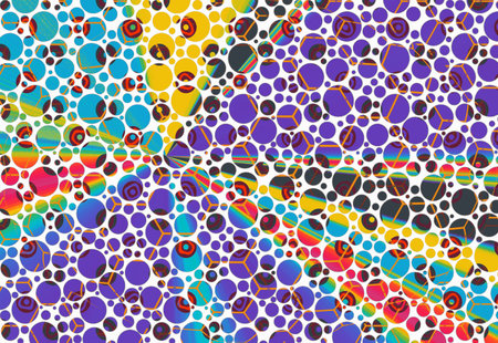 creative concept colorful  dots background. Abstract dotted design for poster, card, banner, empty...