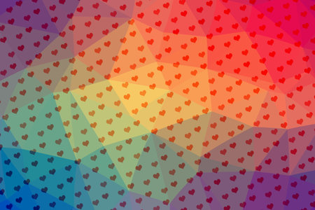 Abstract multi colored polygon,  Geometric Pattern.