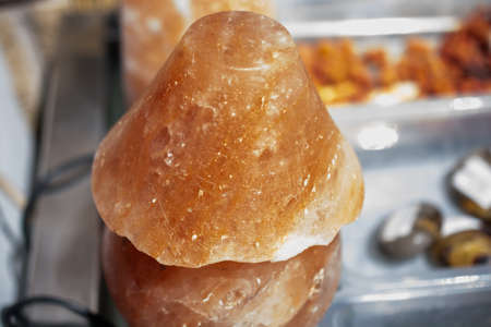 Tumbled scitrine gem stone as  mineral rock geodeの写真素材