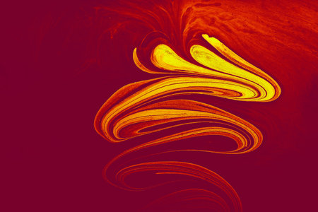 Ebru marbling handmade art, traditional Ebru technique. abstract background of marble liquid ink art