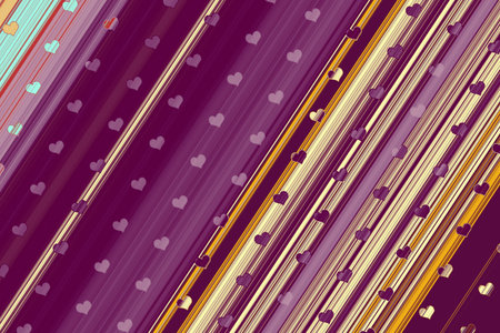 Creative abstract heart pattern background texture
