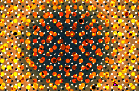 creative concept colorful  dots background. Abstract dotted design for poster, card, banner, empty...