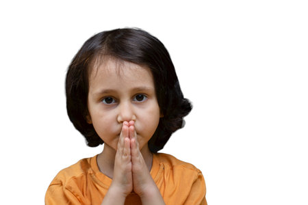 boy isolated on a white background. Cute happy child, positive face
