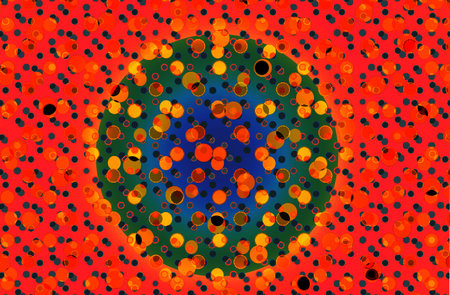 creative concept colorful  dots background. Abstract dotted design for poster, card, banner, empty...