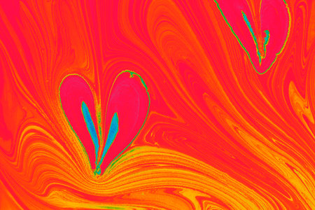 Abstract picture of the heart. Creative marbling heart pattern background textureの写真素材