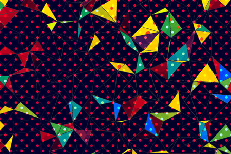 Polygonal Texture Colorful vibrant colors. Corporate Abstract Geometric Background. Polygonal...