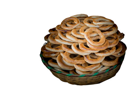Turkish bagels. Traditional turkish bagel.の写真素材