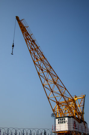 Crane dealership for construction business.の写真素材