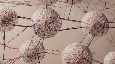 Artifical Intelligence generated contemporary geometric abstract art.  Abstracct art background. AI generated image, aiの素材