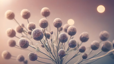 Futuristic creative abstract  flower illustration as beauty innovation concept. AI generated image, ai
Futuristic creative lowerillustration  as science and beauty innovation concept style.  AI generated image, aiの素材