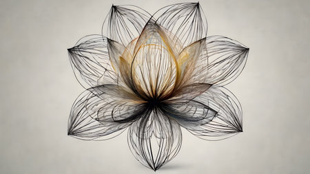 Futuristic creative lowerillustration  as science and beauty innovation concept style.  AI generated image, aiの素材