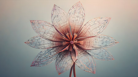 Futuristic creative lowerillustration  as science and beauty innovation concept style.  AI generated image, aiの素材