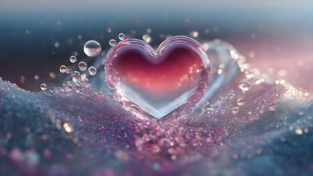 Valentine's Day concepts. love symbol, concept for Valentine's Day, wedding etc. Heart elements for love concept design. AI generated imageの素材