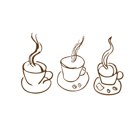 cooffee cupのイラスト素材