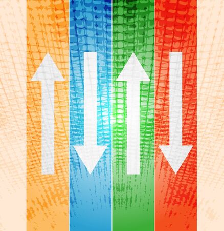 Abstract colored background with arrows.のイラスト素材