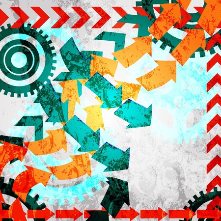 Colored arrow abstract vector background.のイラスト素材