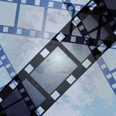 vector movie/photo film - illustration on gradient backgroundのイラスト素材
