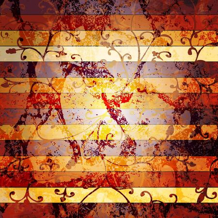 Abstract golden background with lighting effect in retroのイラスト素材