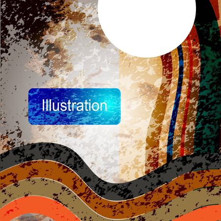 Abstract golden background with lighting effect in retro style. Vectorのイラスト素材