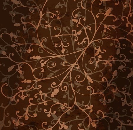 Invitation vintage card with floral ornament with flower for retro design.のイラスト素材